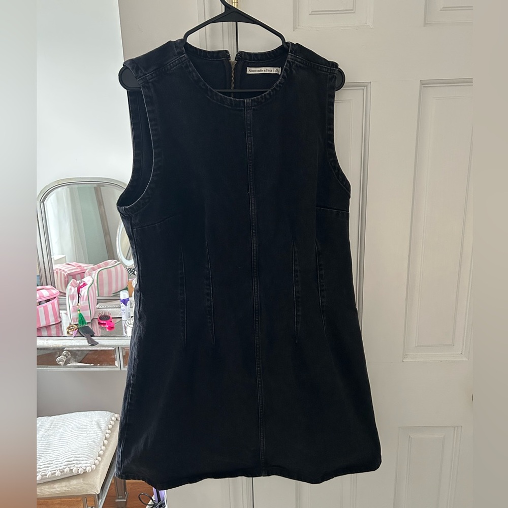 Abercrombie & Fitch Black Denim Mini Dress
